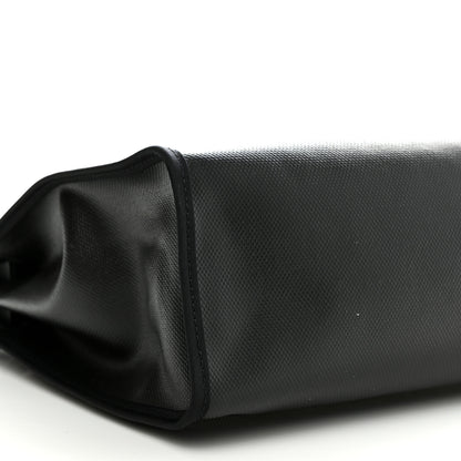 Hermes Toile H Berline Vache Hunter Herbag Zip PM 31 Black Ecru 9 of 11