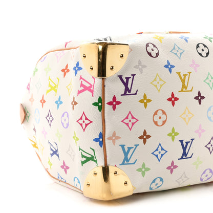 Louis Vuitton Monogram Multicolor Speedy 30 White White 8 of 9
