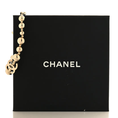 Chanel Metal Beaded CC Bracelet Gold 5 of 5