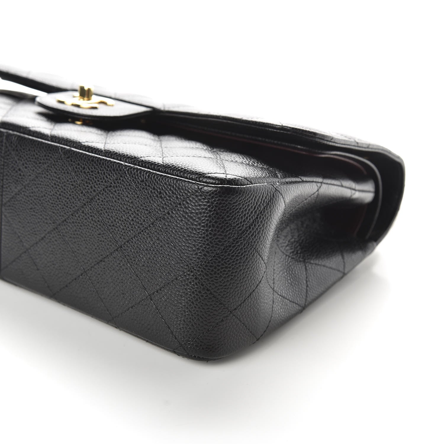 Chanel Caviar Quilted Jumbo Double Flap Black 9 of 11