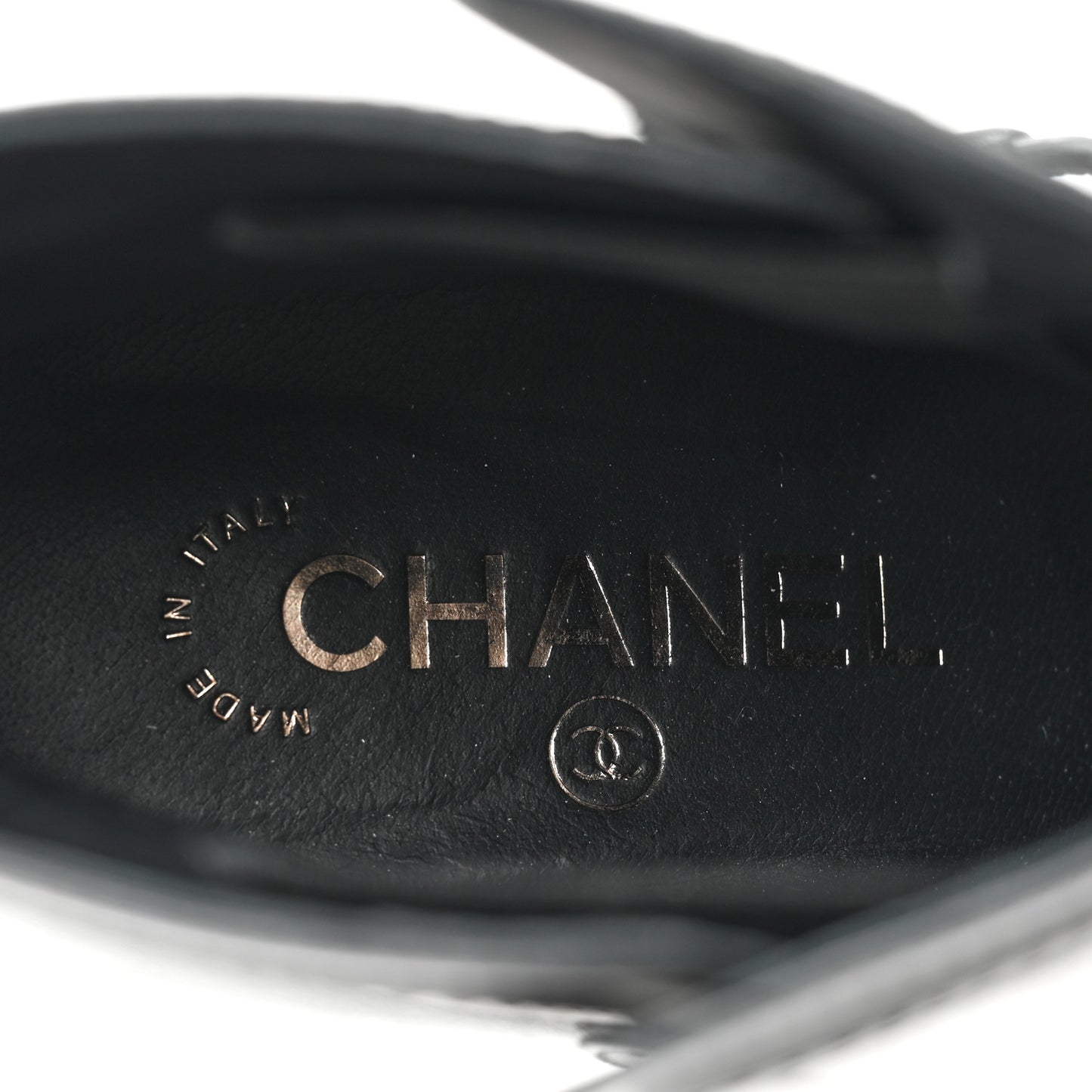 Calfskin CC Buckle Short Boots 39 Black