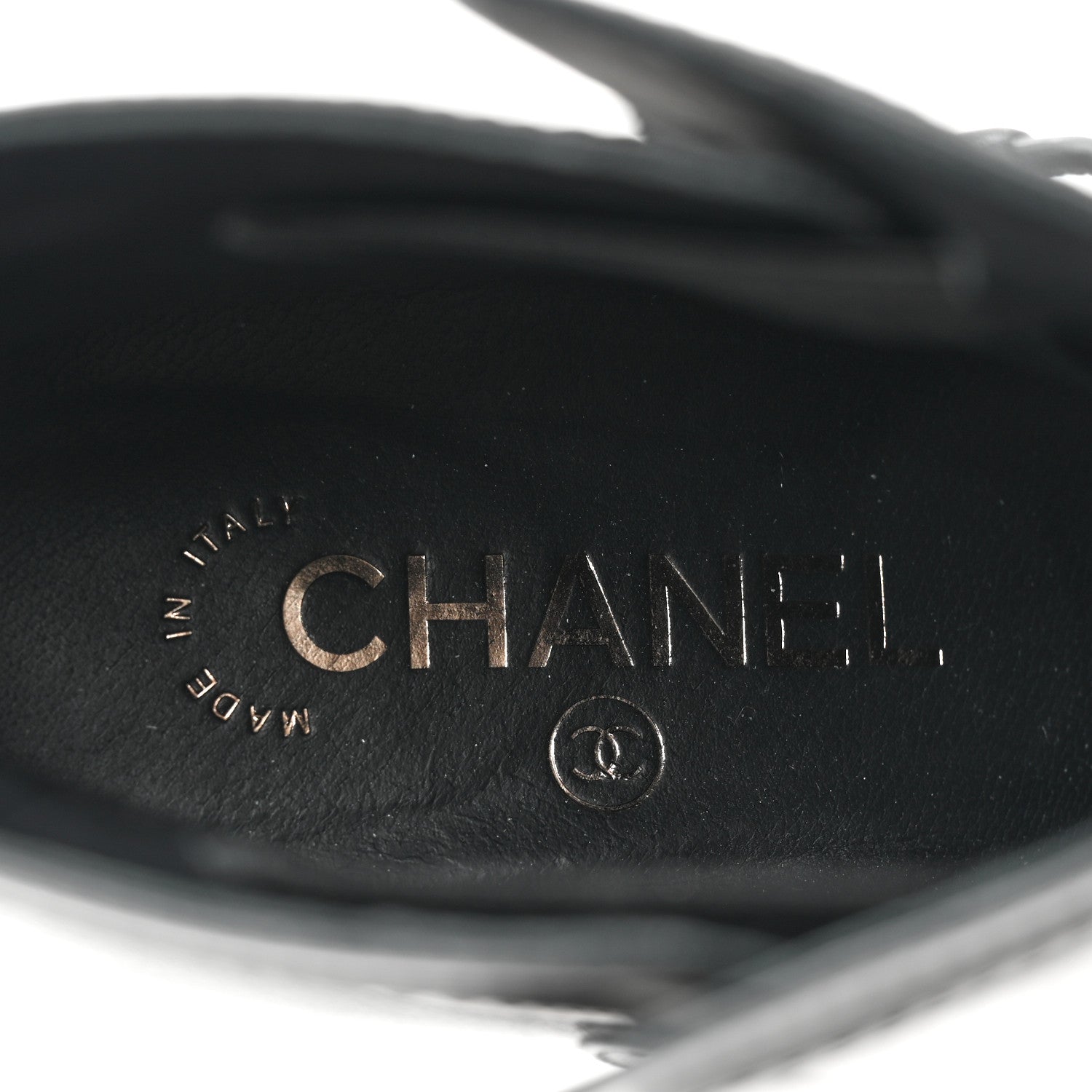 Chanel Calfskin CC Buckle Short Boots 39 Black 7 of 11