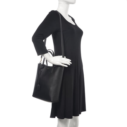 Saint Laurent Calfskin Toy Shopping Tote Black 2 of 9