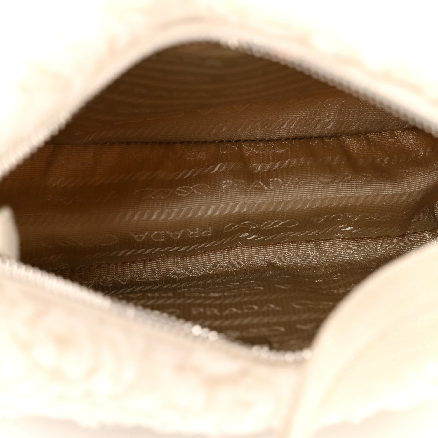 Prada Cashmere Mini Re-Edition 2000 Bag Naturale 5 of 10