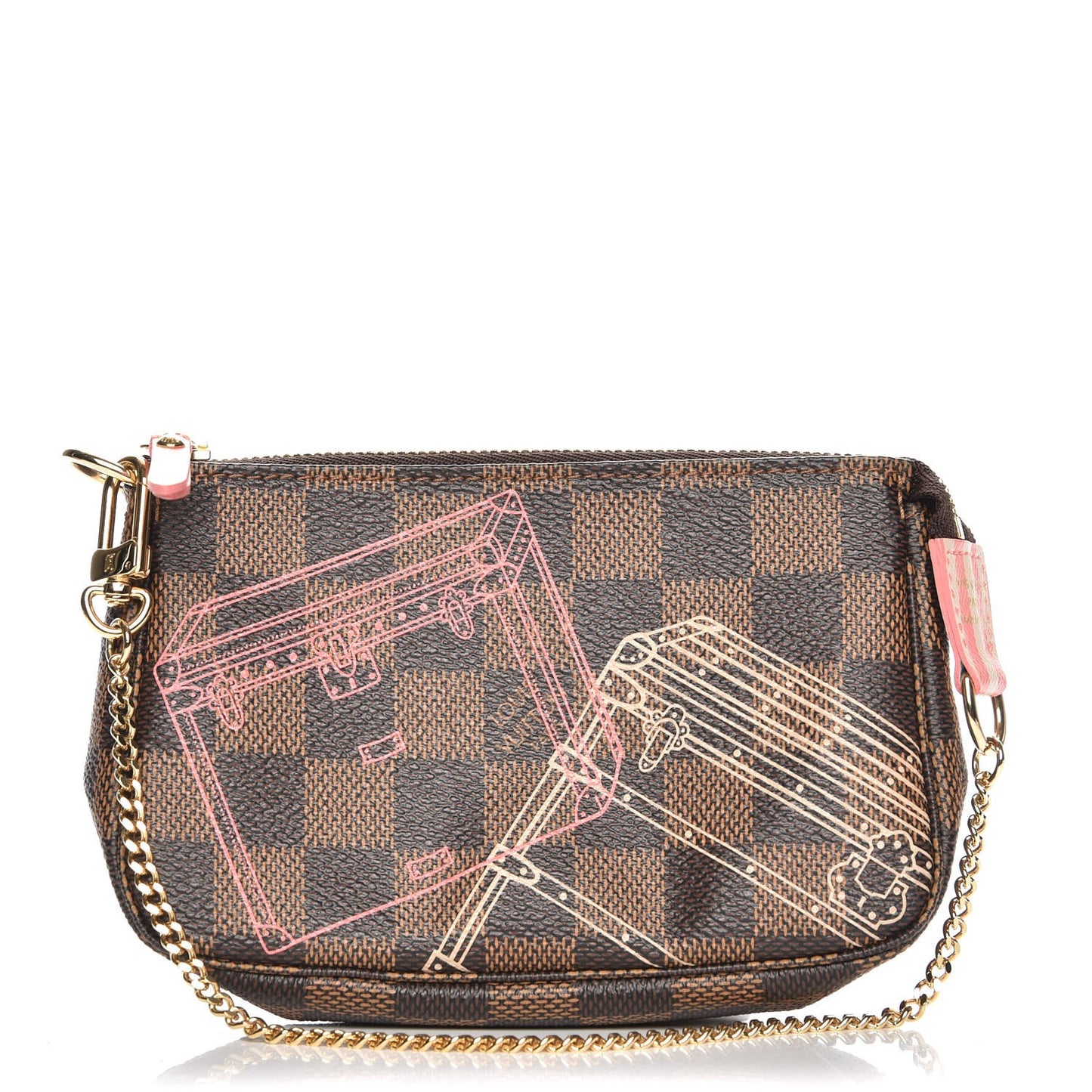 Damier Ebene 2014 Christmas Animation Mini Pochette Accessories