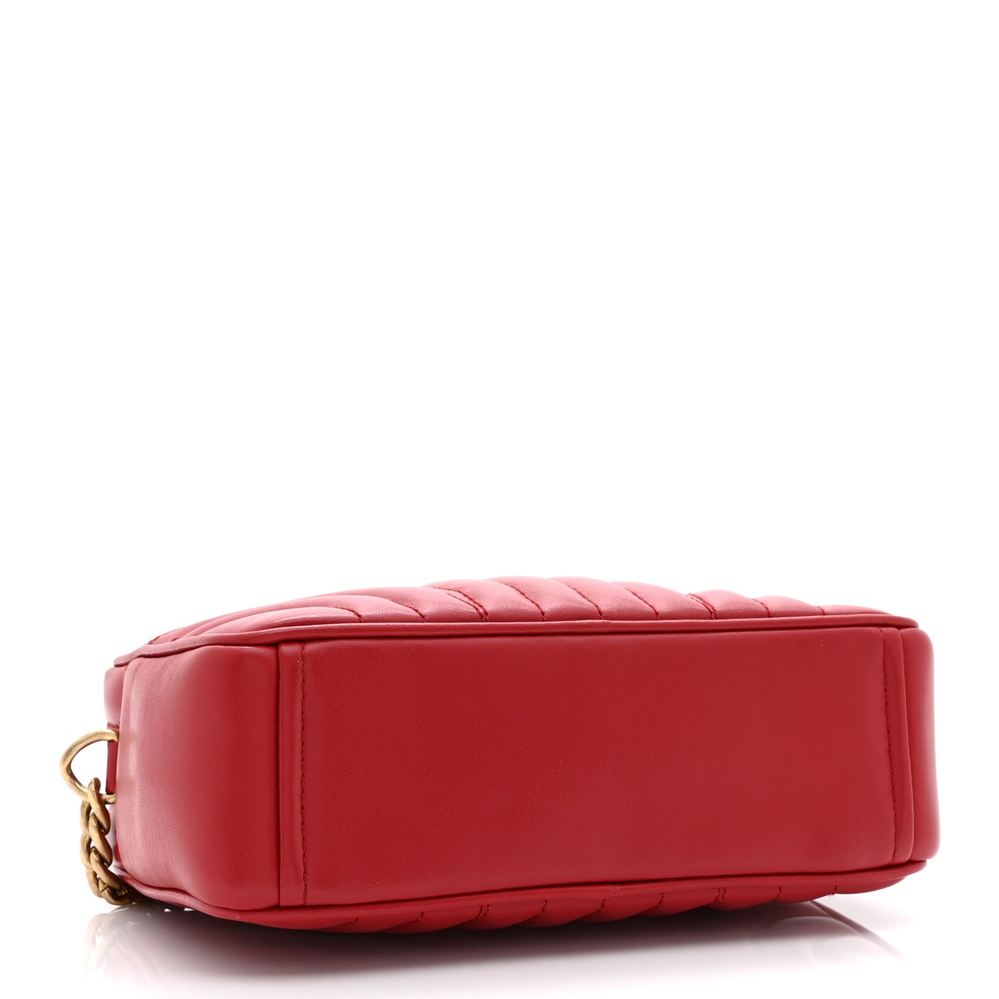 Soft Calfskin Diagramme Camera Bag Rosso