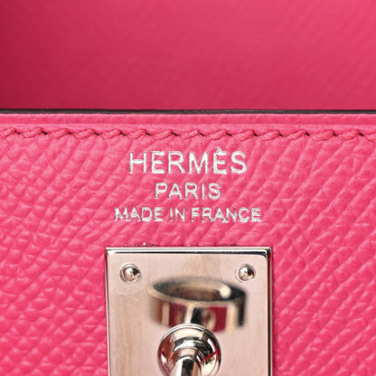 Hermes Epsom Kelly Sellier 25 Rose Mexico 6 of 12