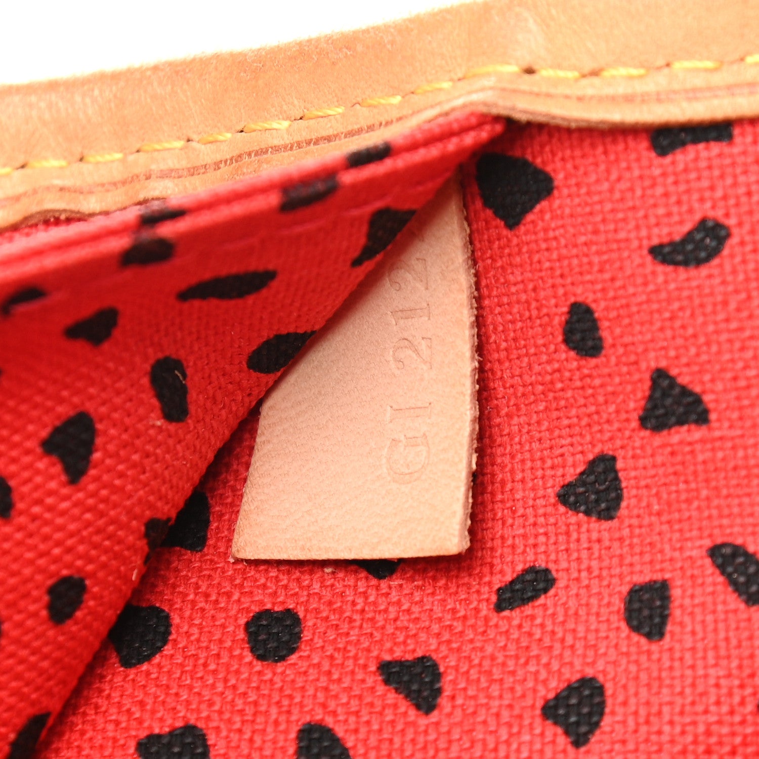 Louis Vuitton Monogram Kusama Waves Neverfull MM Red 9 of 9