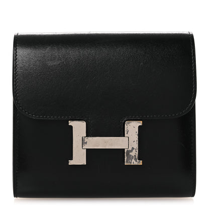 Hermes Box Constance Short Wallet Black 1 of 12