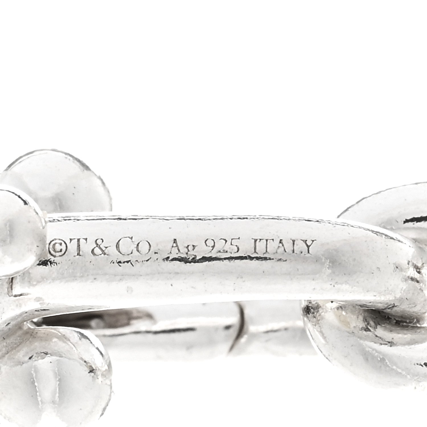 Tiffany Sterling Silver HardWear Graduated Link Necklace 4 of 4