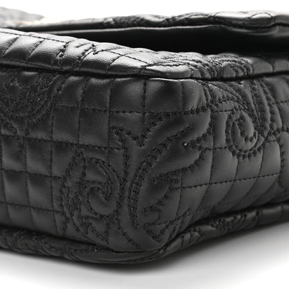 Versace Nappa Barocco Quilted Vanitas Crossbody Black 8 of 8