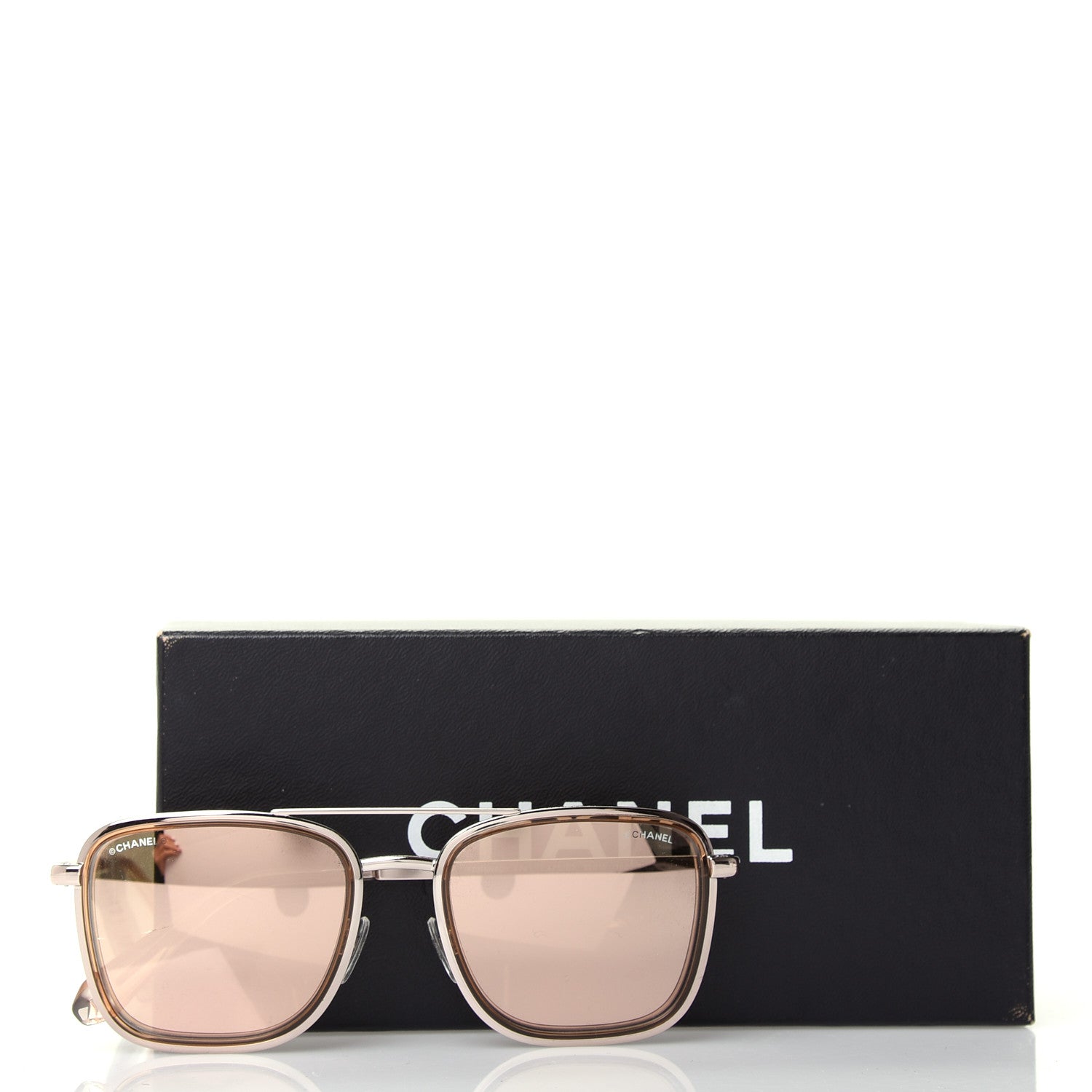 Chanel Metal Pilot Sunglasses 4241 Gold 9 of 9