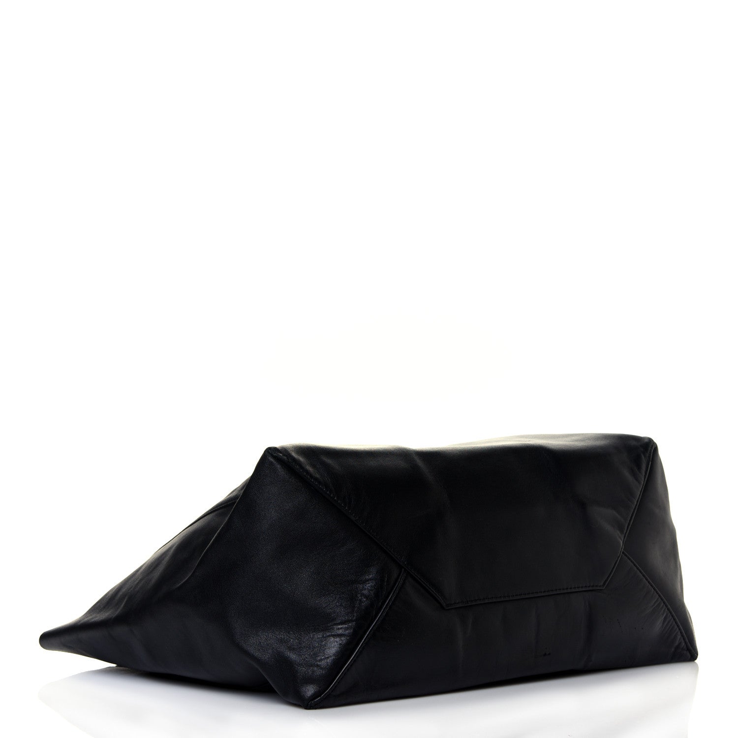 Celine Lambskin Horizontal Cabas Navy Blue 4 of 5