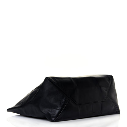 Celine Lambskin Horizontal Cabas Navy Blue 4 of 5