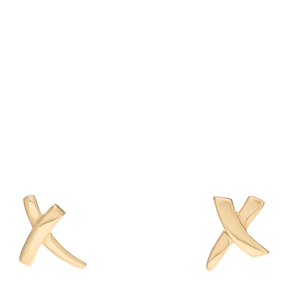 Tiffany 18K Yellow Gold Paloma's Graffiti X Earrings 1 of 4