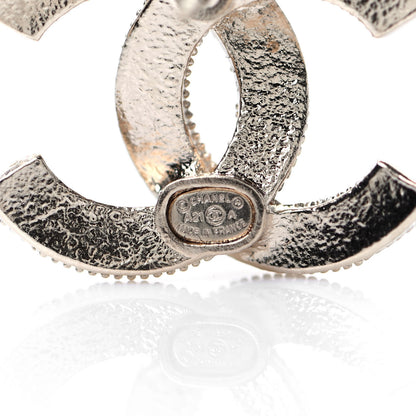 Chanel Crystal Pearl CC Earrings Gold 4 of 4