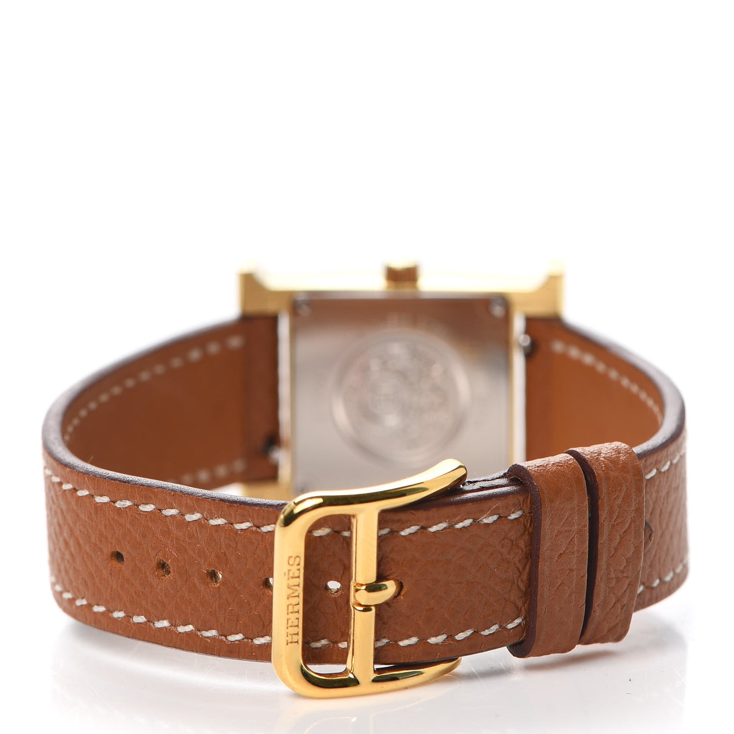 Stainless Steel Epsom 21mm Heure H Hour Quartz Watch Gold