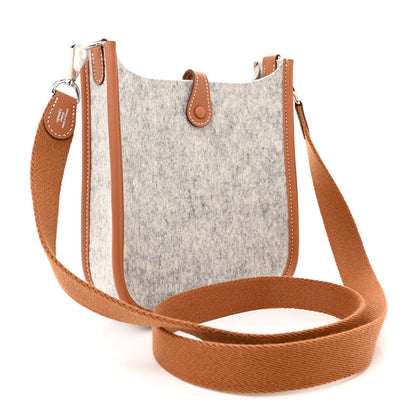 Hermes Feutre Swift Evelyne TPM Gris Clair Gold 3 of 10