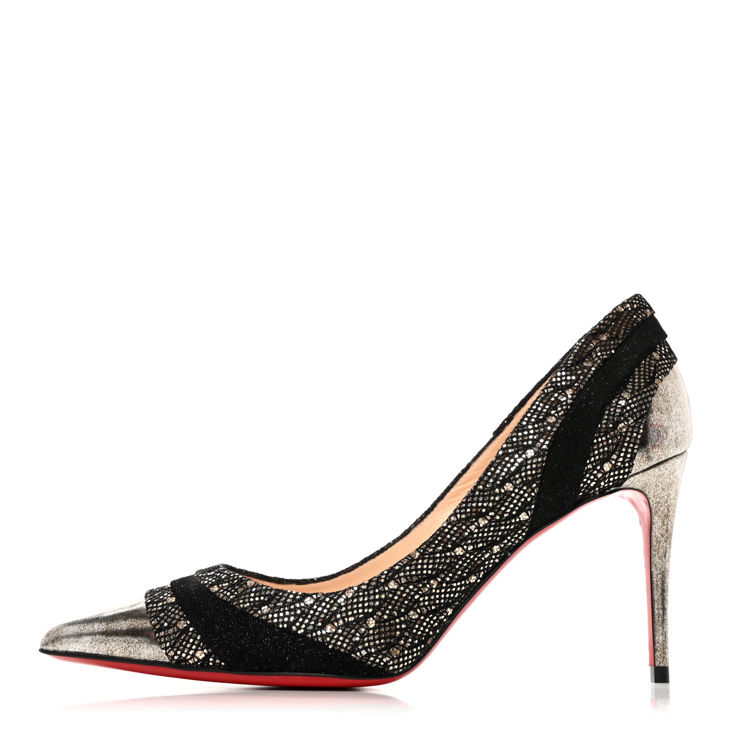 Christian Louboutin Glitter Palace SP Oxyde Eklectica 85 Pumps 37.5 Multi 1 of 7