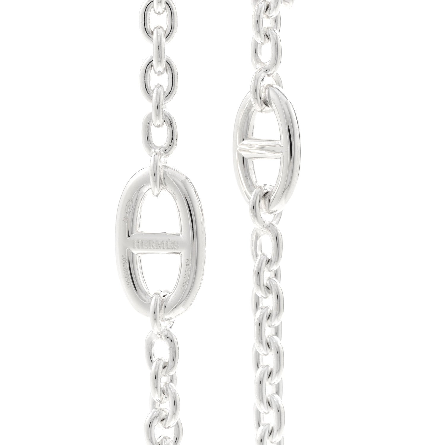 Hermes Sterling Silver Farandole Necklace 120 5 of 6