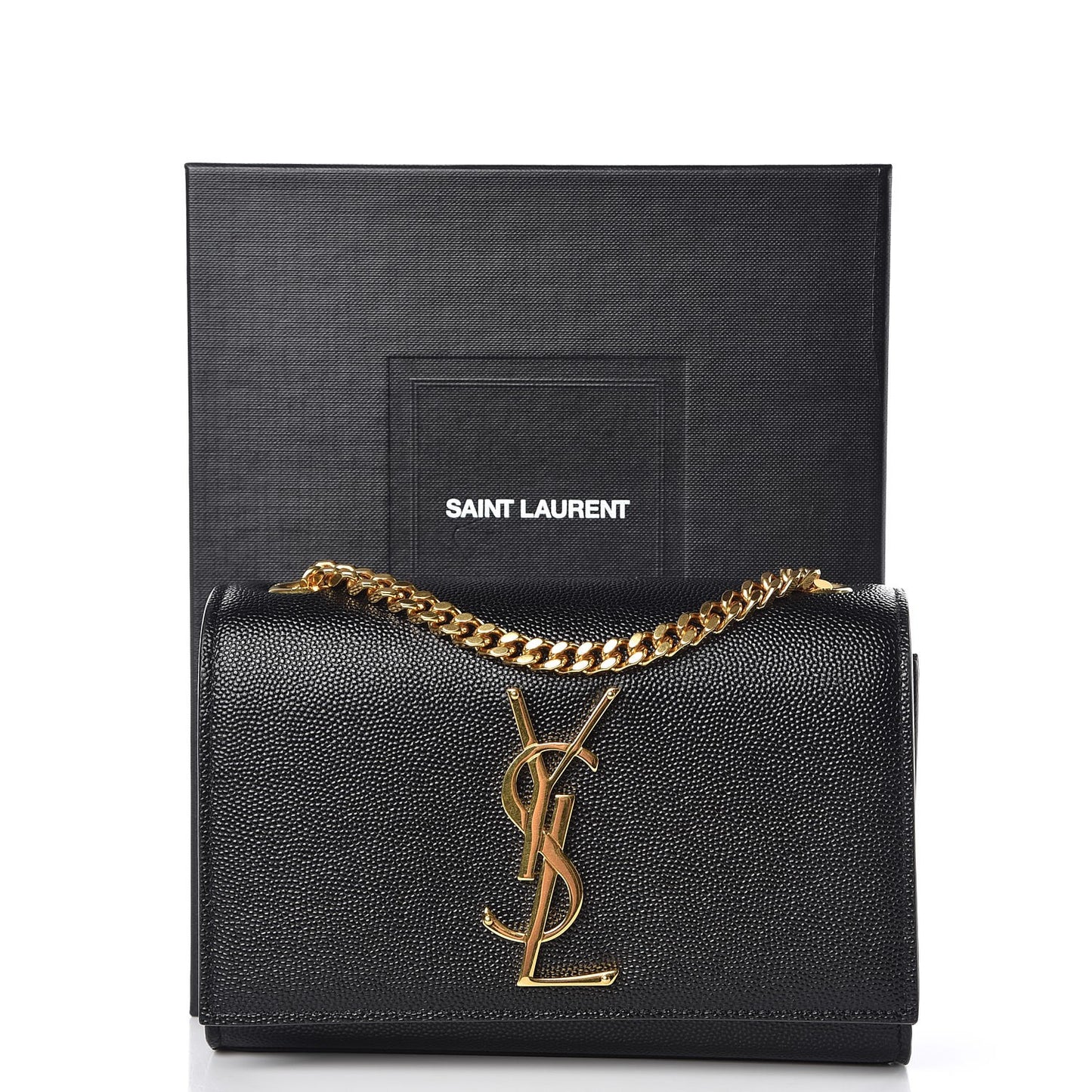 Grain De Poudre Small Monogram Kate Satchel Black