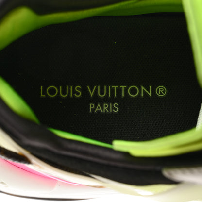 Louis Vuitton Monogram Calfskin Run 55 Sneakers 36.5 Pink White Yellow 7 of 8