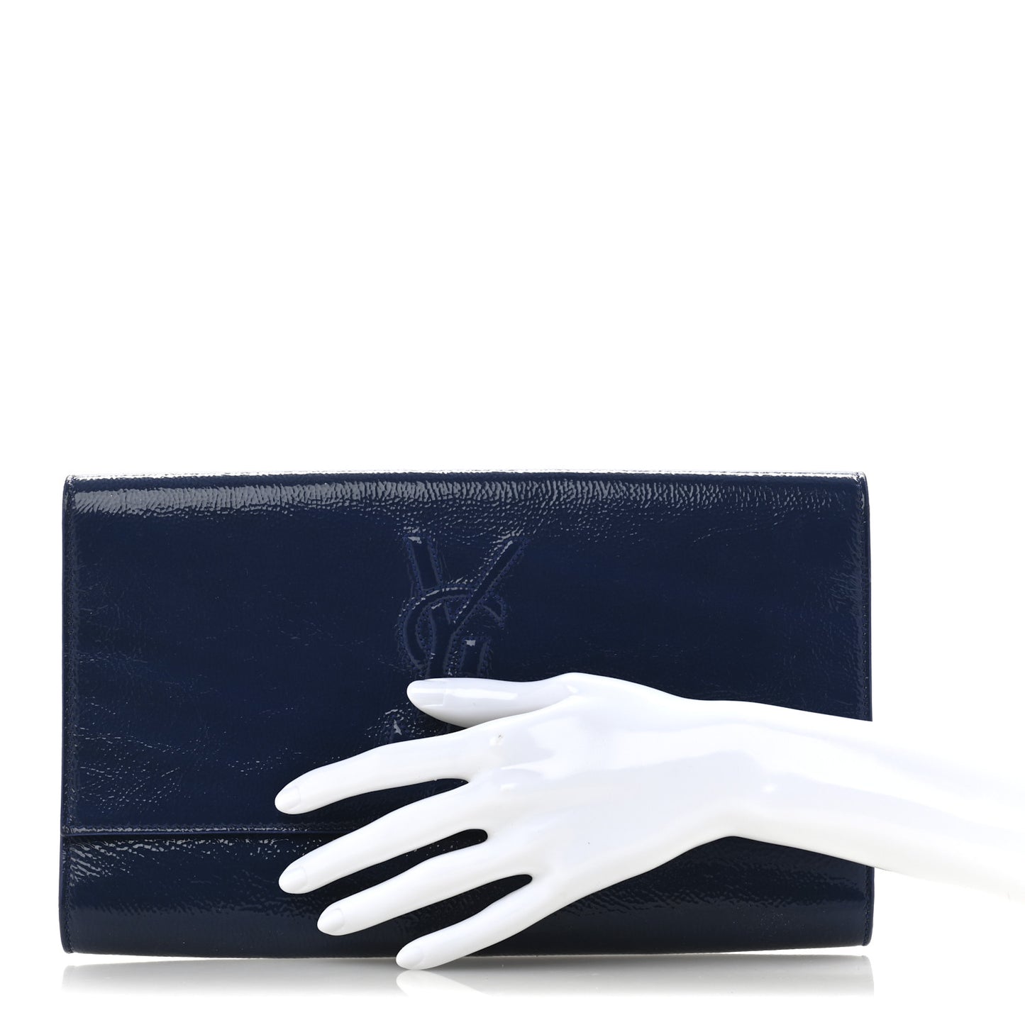 Textured Patent Monogram Large Belle De Jour Clutch Clutch