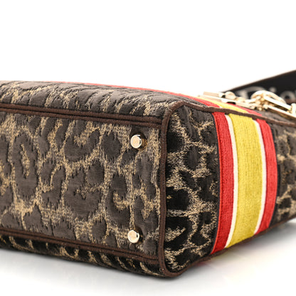 Christian Dior Velvet Mizza Embroidered Medium Lady D-Lite Beige Multicolor 9 of 9