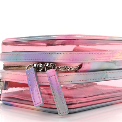 Chanel PVC Patent Calfskin Patent Lambskin Small CC Vanity Case Pink 9 of 10