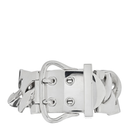 Hermes Sterling Silver Buckle Bracelet 1 of 3