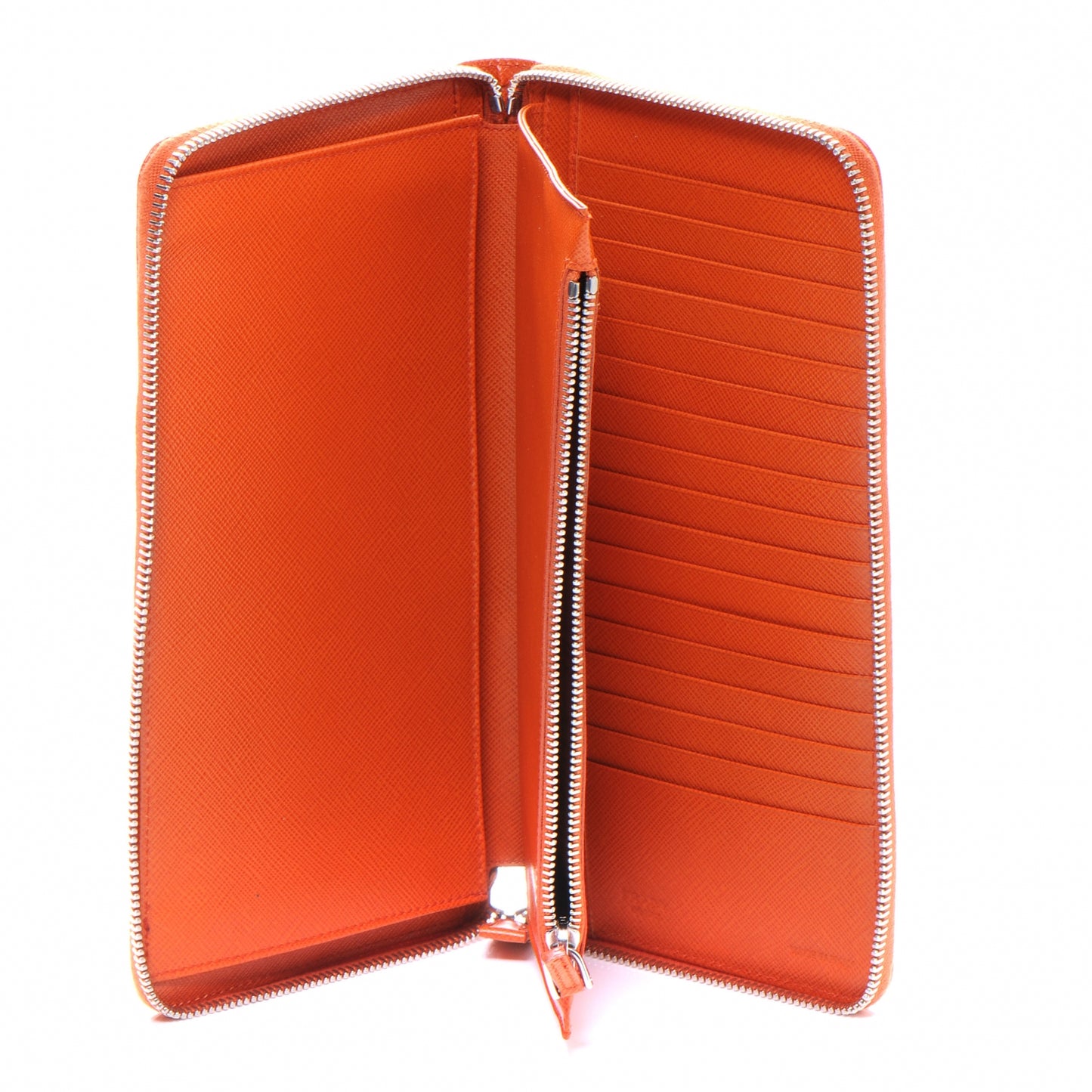 Saffiano Continental Wallet Papaya