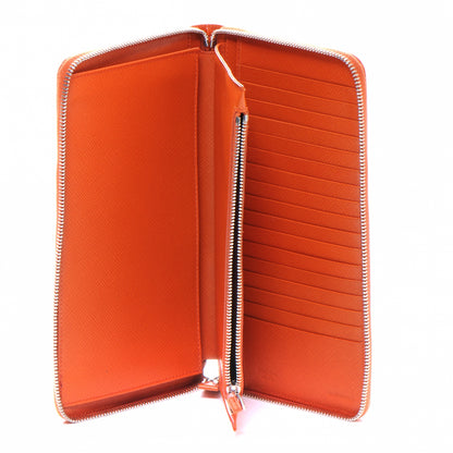 Prada Saffiano Continental Wallet Papaya 5 of 8