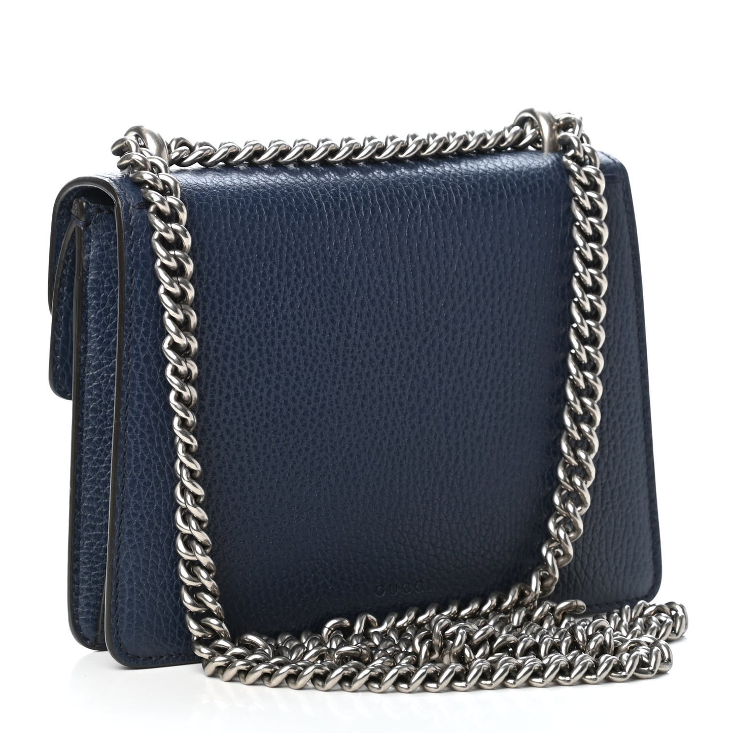 Dollar Calfskin Crystal Mini Dionysus Shoulder Bag Blue Agata Montana Sapphire