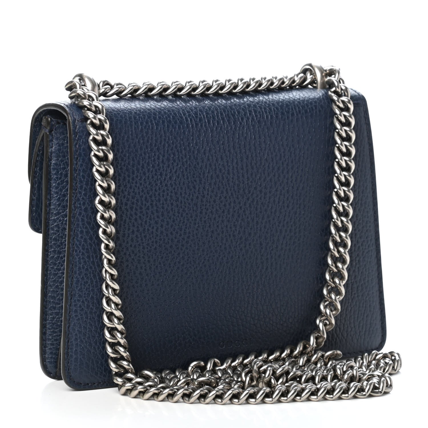 Gucci Dollar Calfskin Crystal Mini Dionysus Shoulder Bag Blue Agata Montana Sapphire 2 of 4