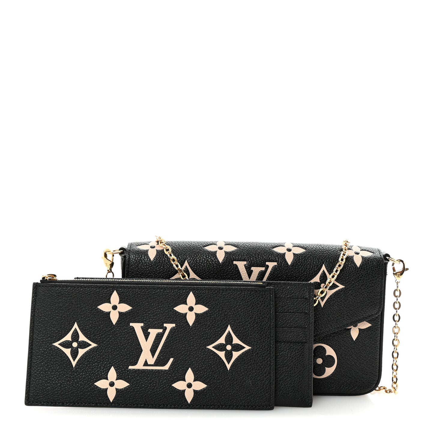 Empreinte Monogram Giant Felicie Pochette Black Beige
