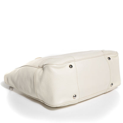 Prada Vitello Daino Braided Tote Bianco 4 of 10