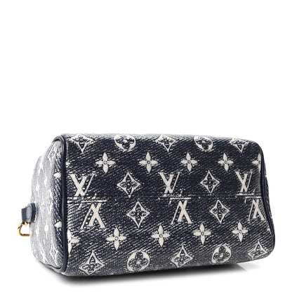 Louis Vuitton Monoglam Speedy Bandouliere 20 Blue 3 of 8