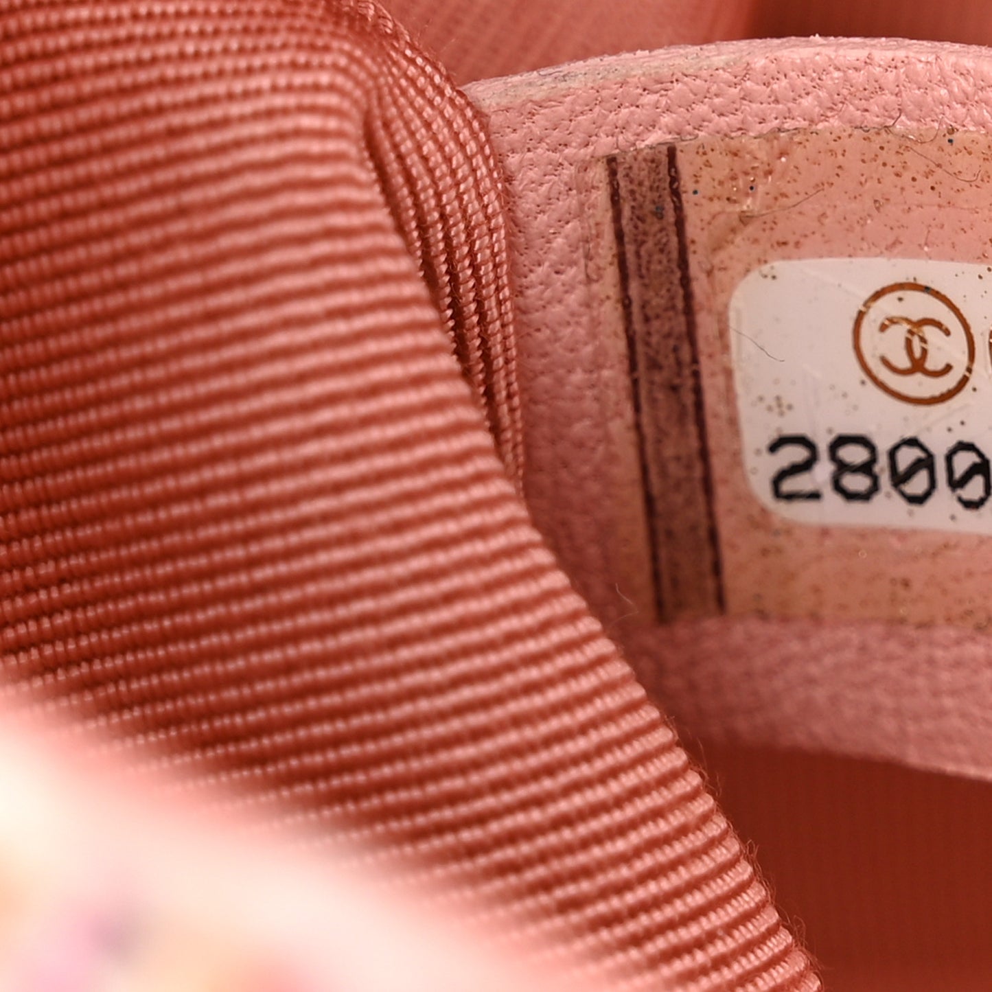 Tweed Mini Pearl Handle Flap Pink Beige Orange Ecru