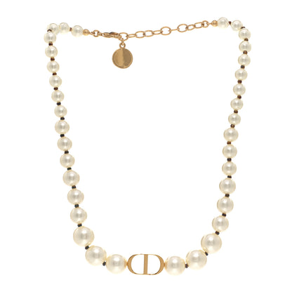 Christian Dior Pearl 30 Montaigne Choker Necklace Gold 3 of 5
