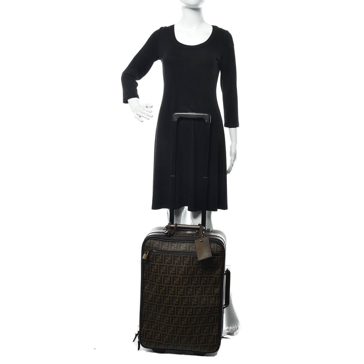Fendi Zucca Carry On Luggage Tobacco 532050 – FASHIONPHILE