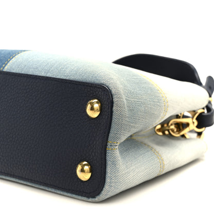 Louis Vuitton Taurillon Denim Capucines BB Navy Blue 10 of 10