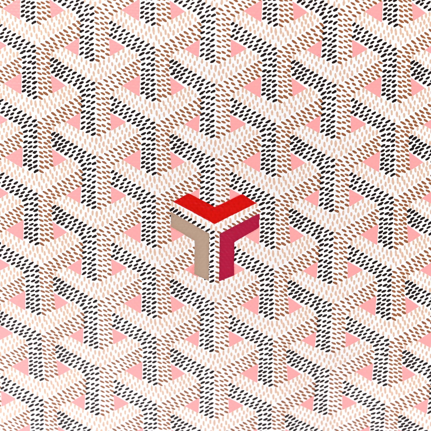 Goyard Goyardine Saint Louis Claire Voie GM White Pink 12 of 12