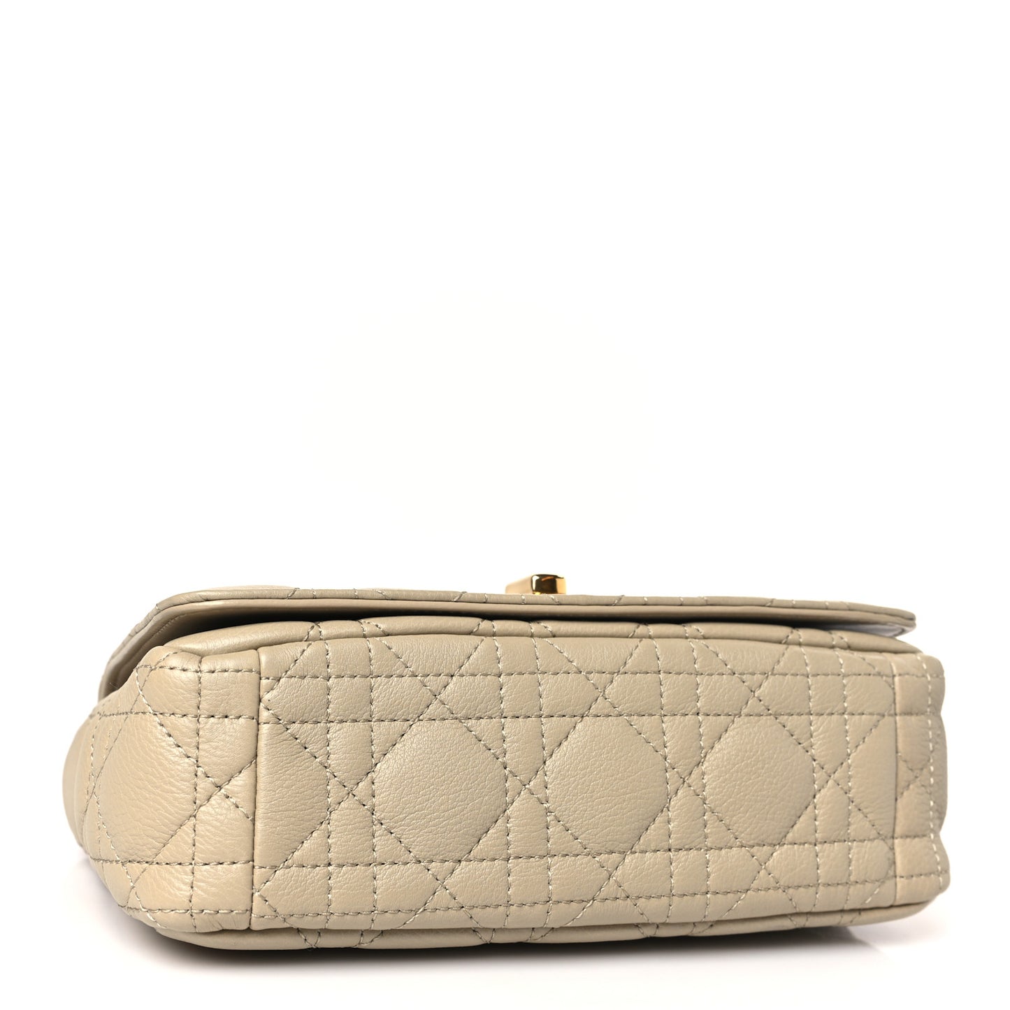 Calfskin Cannage Small Caro Bag Beige