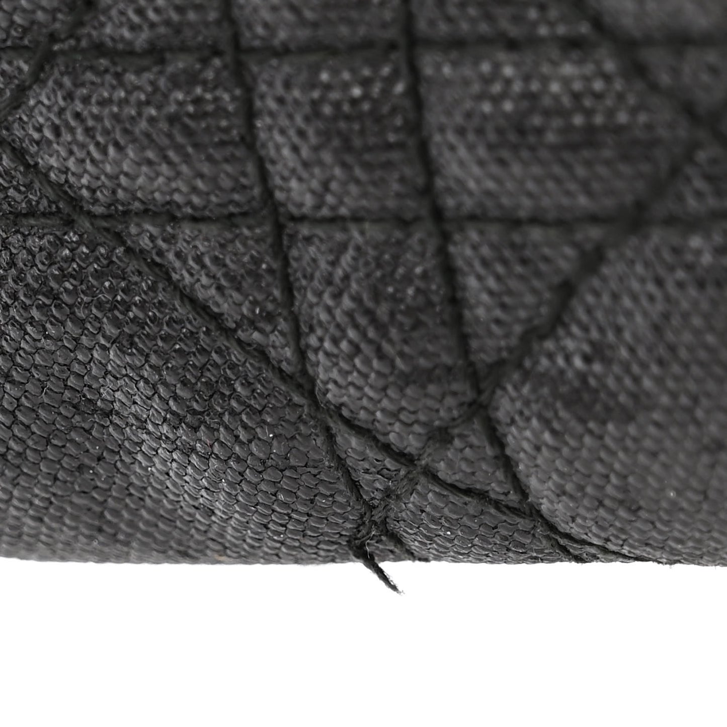 Coated Canvas Cannage Medium Panarea Tote Black
