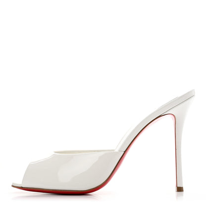 Christian Louboutin Patent Me Dolly 100 Sandals 40 White 1 of 7