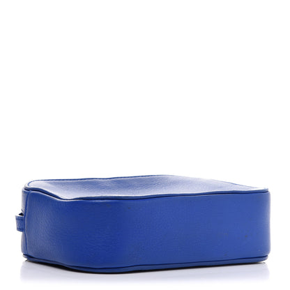Balenciaga Smooth Calfskin Logo XS Everyday Camera Bag Bleu Prim White 4 of 14