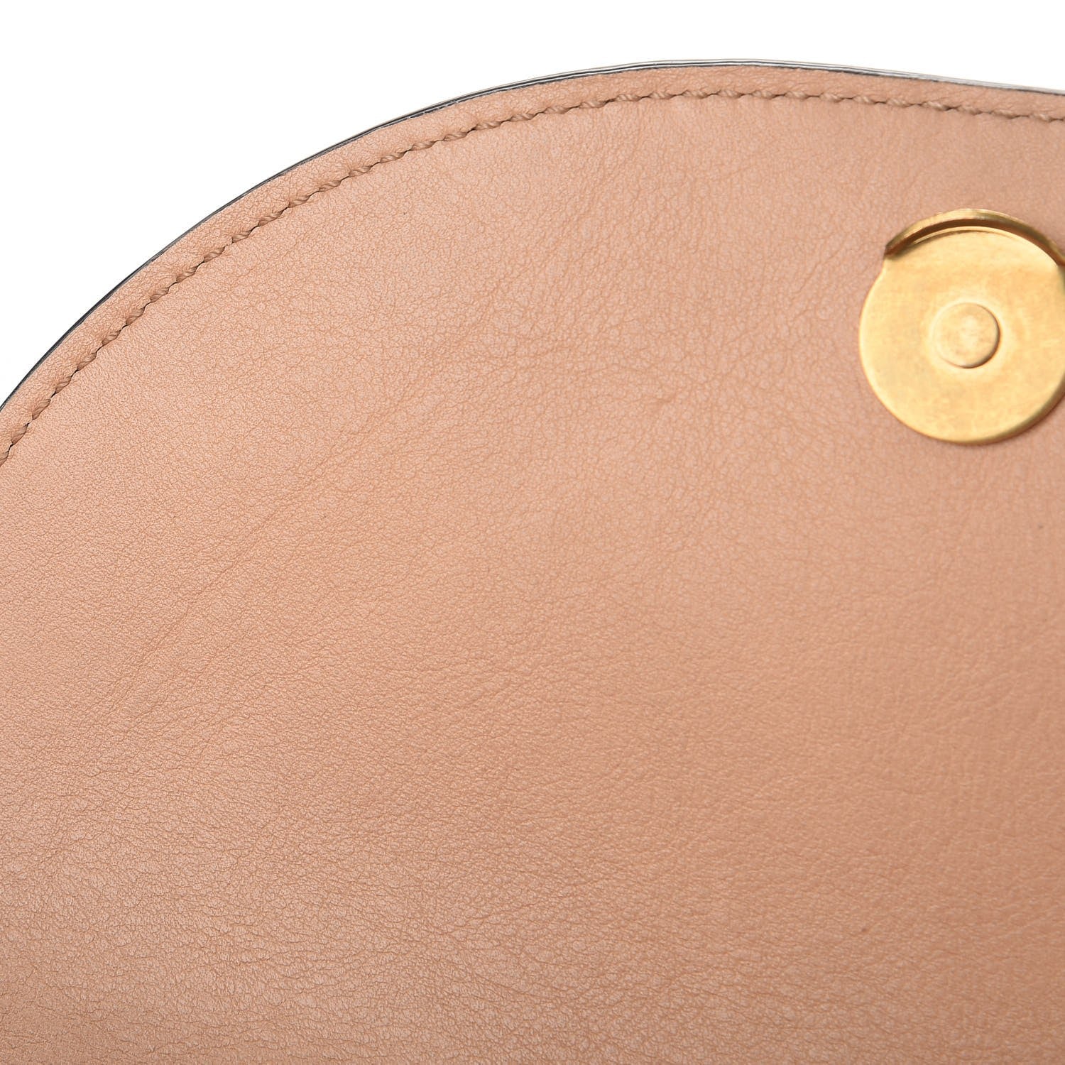 Chloe Suede Calfskin Constellation Studded Small Nile Bracelet Minaudiere Bag Blush Nude 9 of 10
