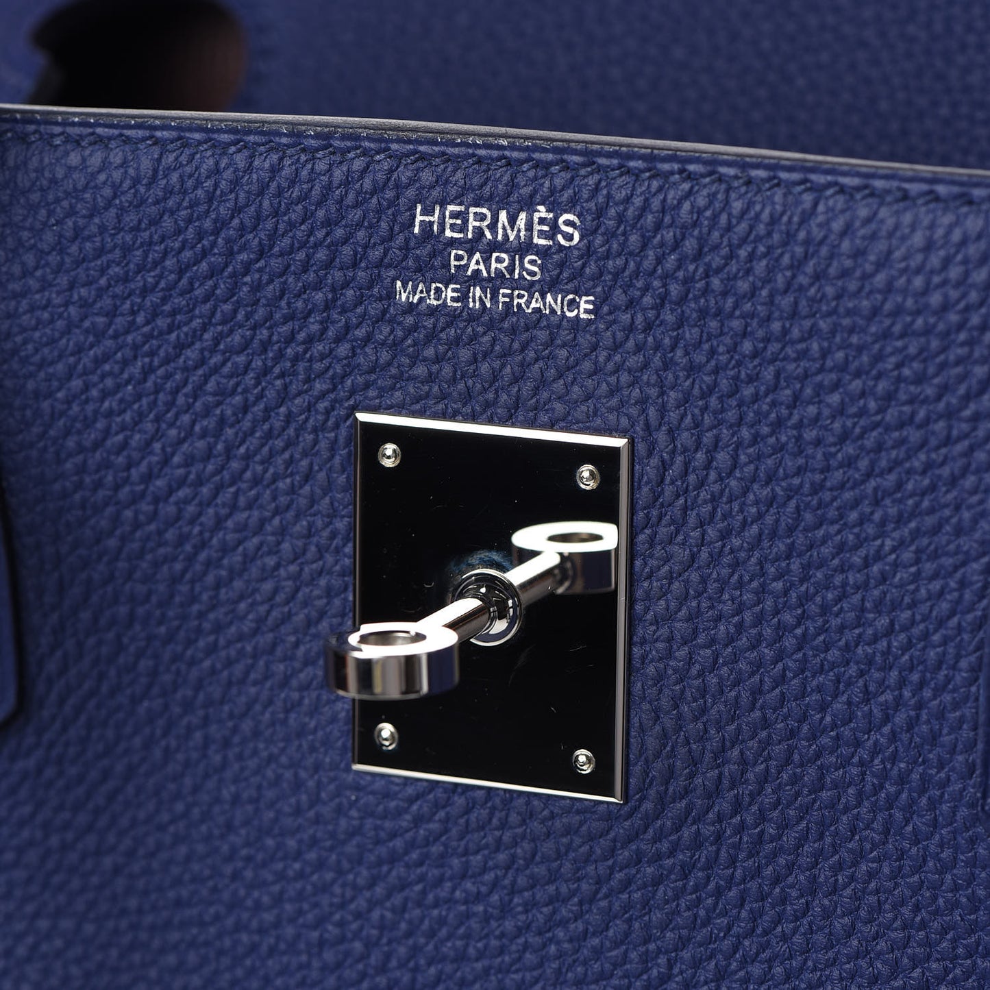 Togo Swift Officier Birkin 40 Bleu Encre Bordeaux