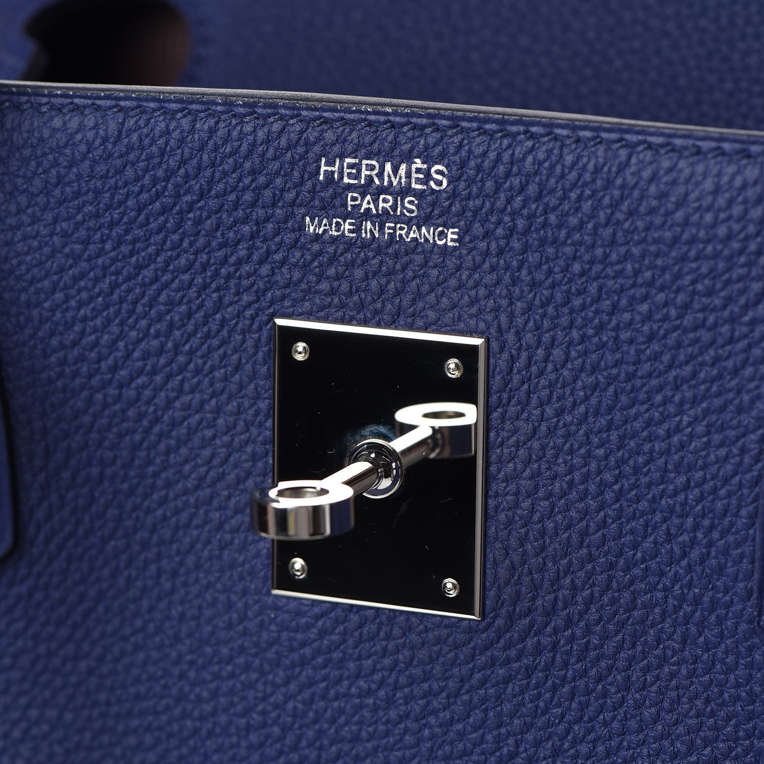 Hermes Togo Swift Officier Birkin 40 Bleu Encre Bordeaux 8 of 35