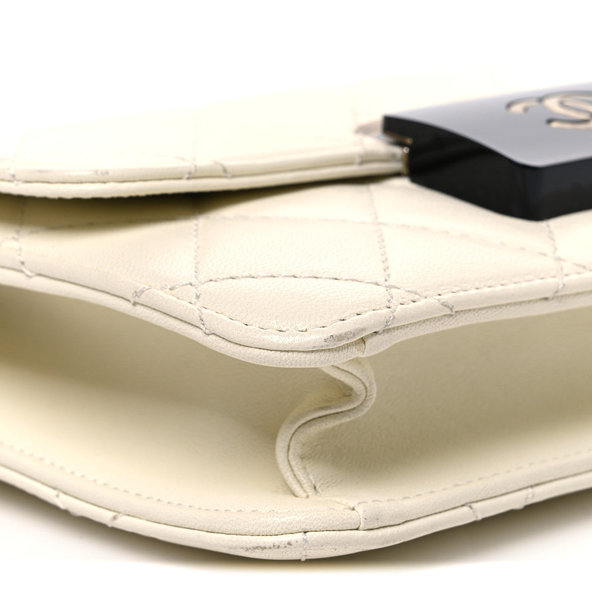 Chanel Sheepskin Quilted Mini Beauty Lock Flap White 9 of 10